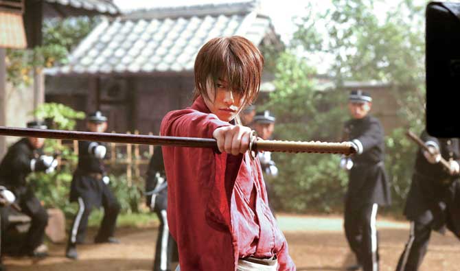 سری رورونی کنشین و مهارت های شمشیر زن دوره گرد 22 rurouni kenshin kyoto inferno movie still