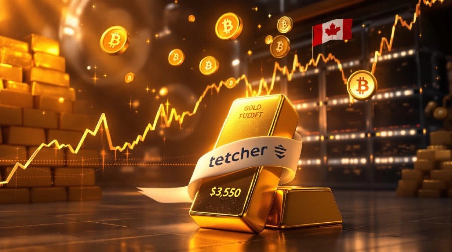 tether in gold